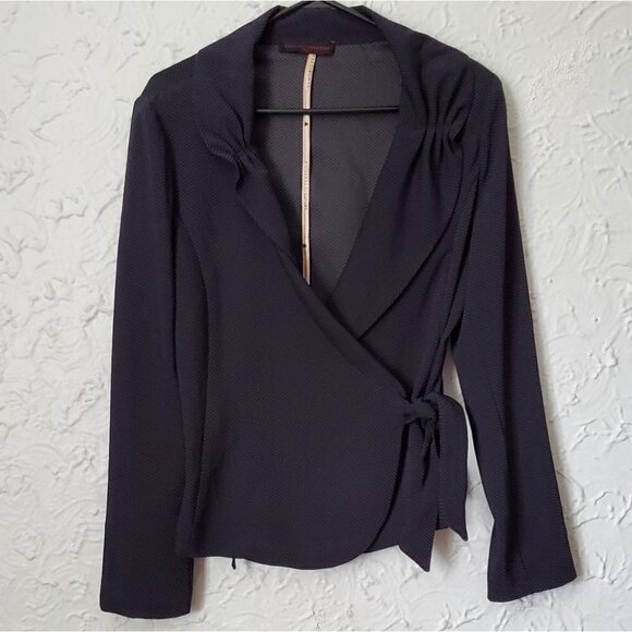 Sandro Ferrone Wrap Blouse / Light Blazer - Picture 2 of 13